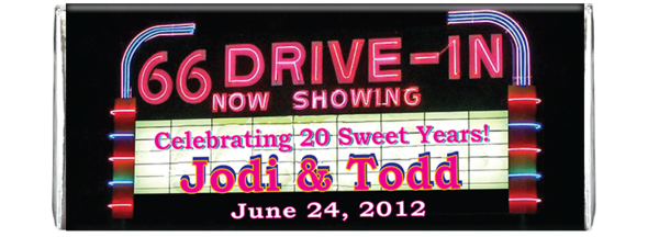 Newdrivein  aniversary front silver