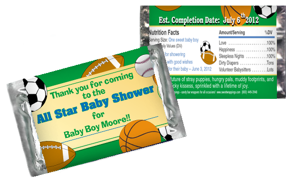 Mini babyshowerticket