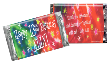 Ally tie dye birthday bar mini