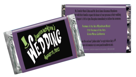 Wonka wedding purple