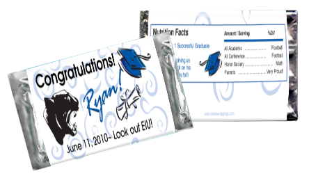 Grad cap blue