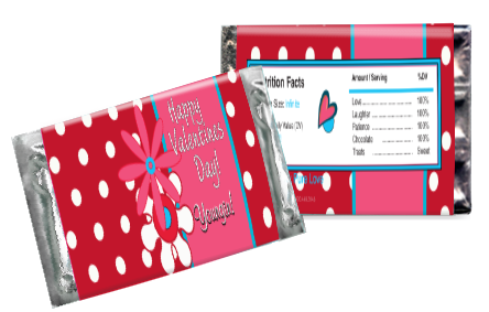 Valentines day polka dots