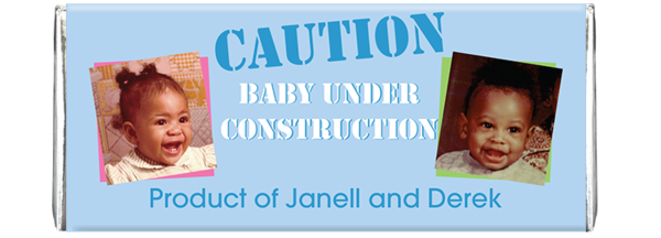 Newbabyshowercaution front silver